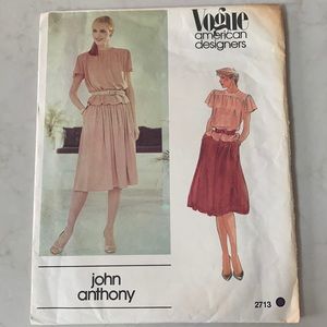 Vintage 80’s John Anthony Pattern Set (Vogue 2713)